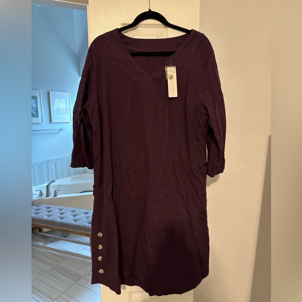 NEW! Soft Surroundings, purple dress.